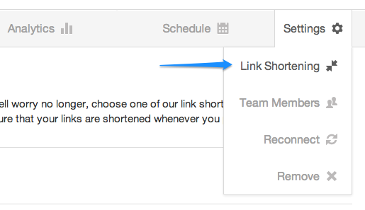 link shortening buffer